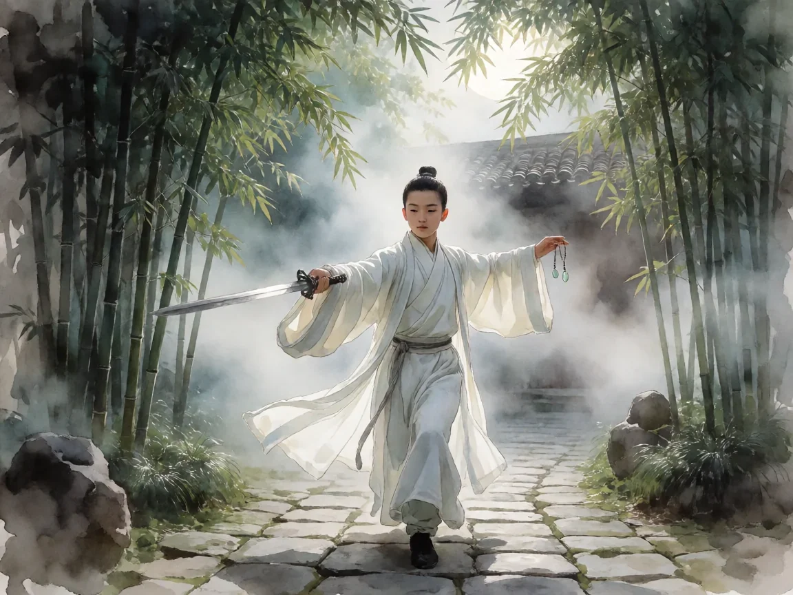 天涯明月刀小师妹卡翘楚出师攻略,竹林月影下的剑术修行剪影