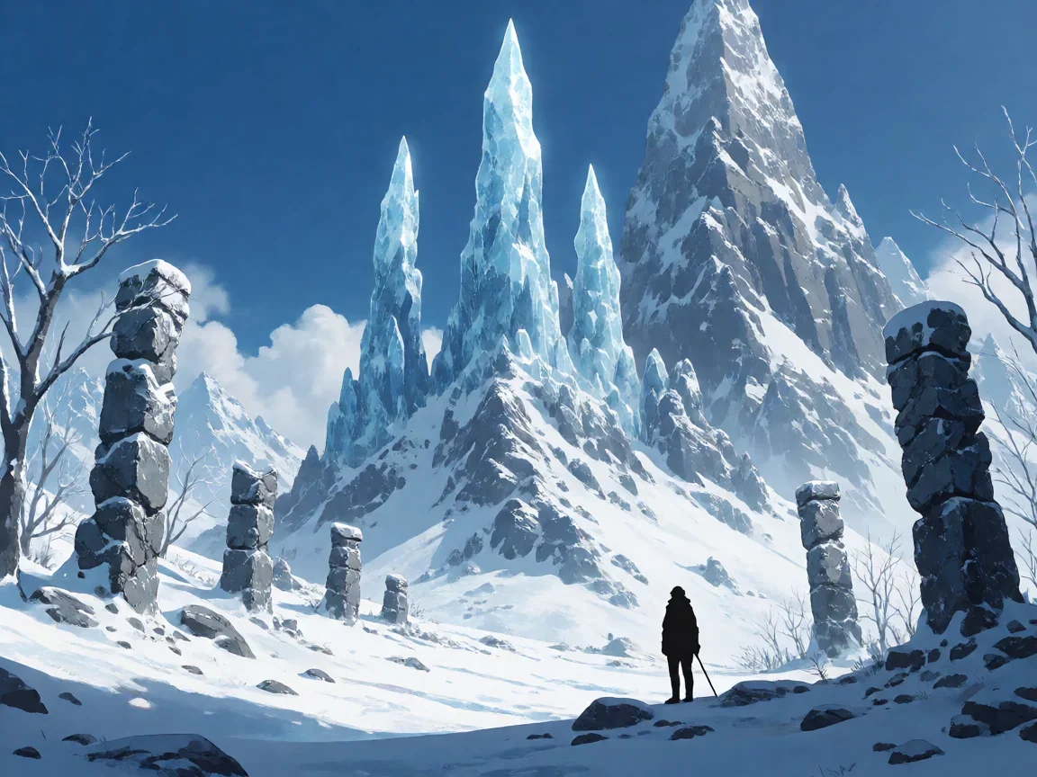 原神山中之物怎么解密,雪山冰封碎片远景