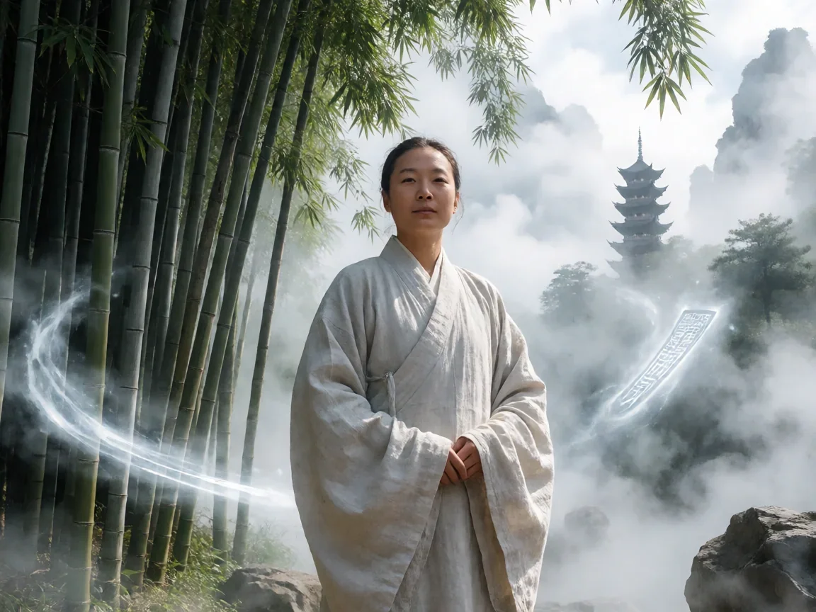 诛仙青云护符剑心彻悟,竹林剑影下的修道剪影