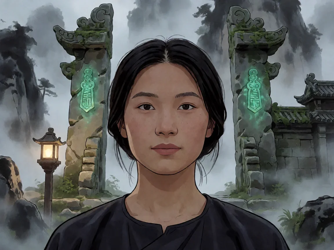 梦幻西游古墓石门前的引路灯