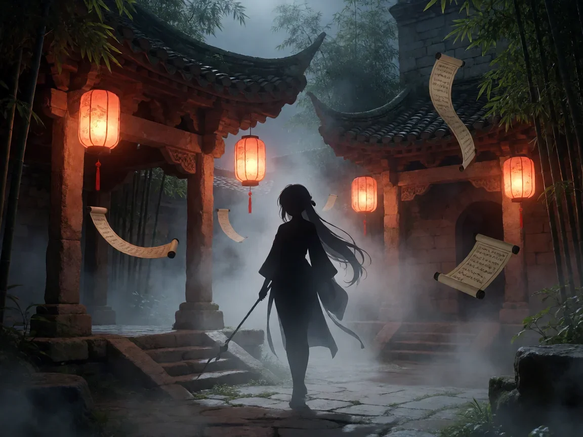 梦幻西游元宵灯谜线索,灯笼映照的古庭夜