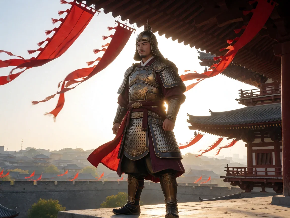梦三国刘备技能,城楼前的武将剪影