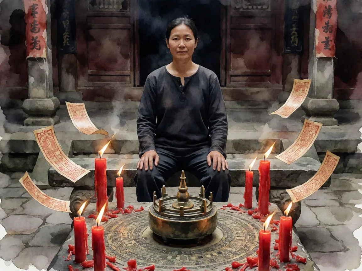 纸嫁衣4第四章罗盘怎么调,祭坛上的铜制罗盘特写