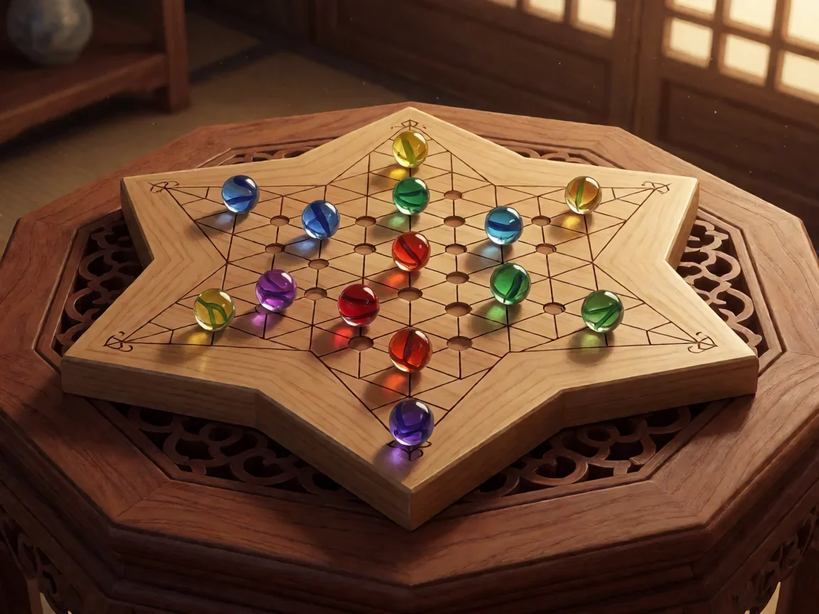 跳棋必胜技巧 六角星棋盘对局