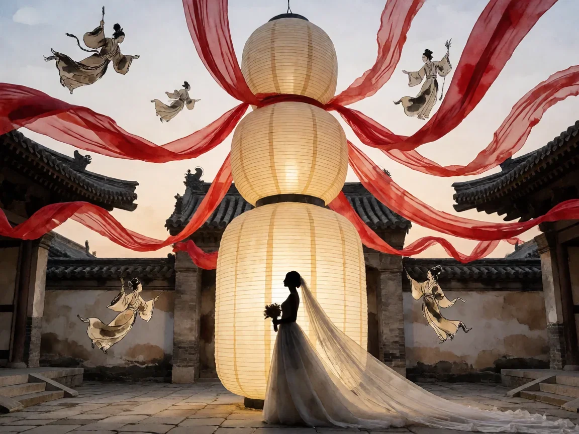 纸嫁衣4第五章嫁衣怎么重玩,红绸环绕的冥门剪影