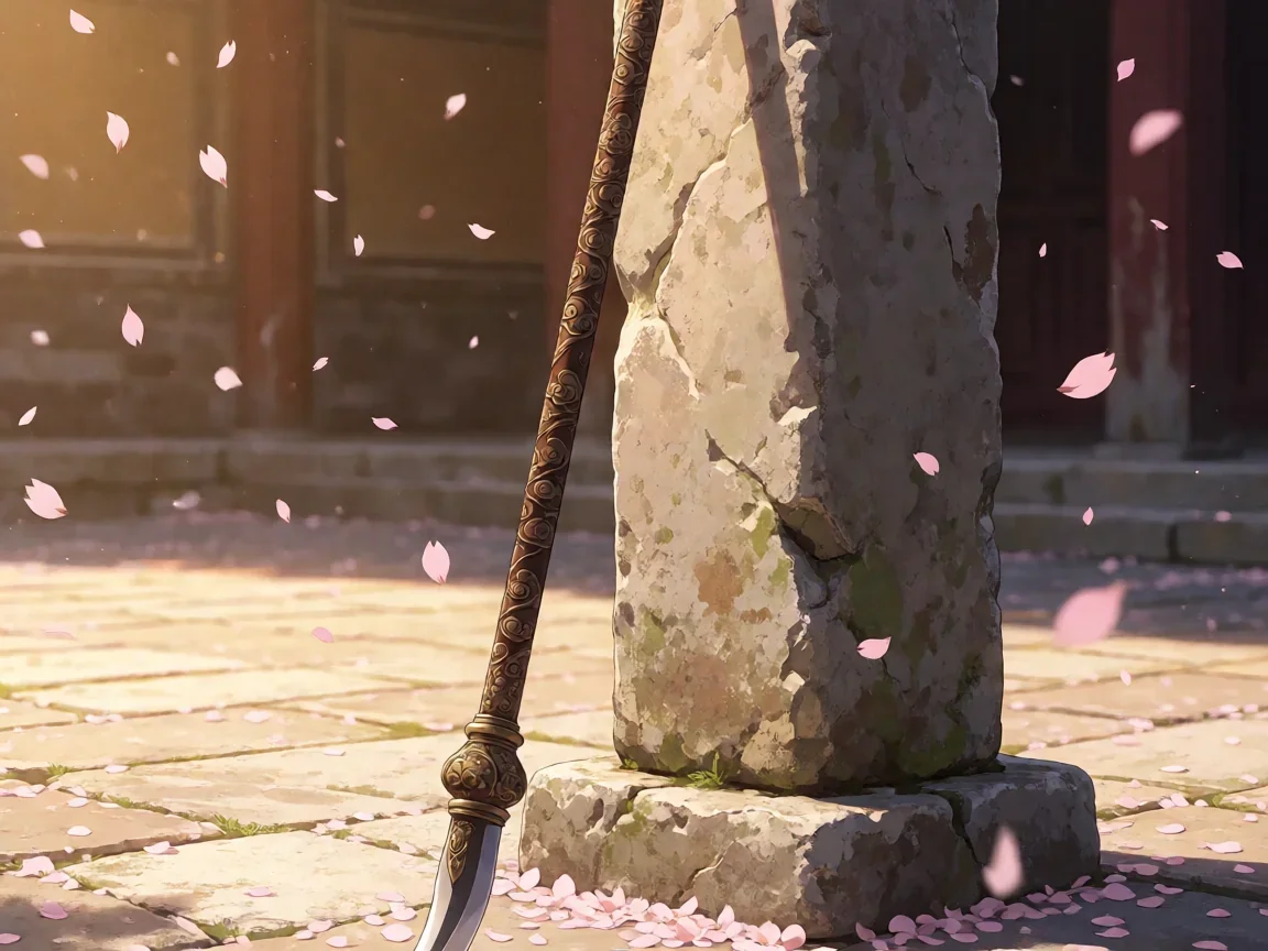 原神云堇武器选什么,雕花长柄静立于庭院