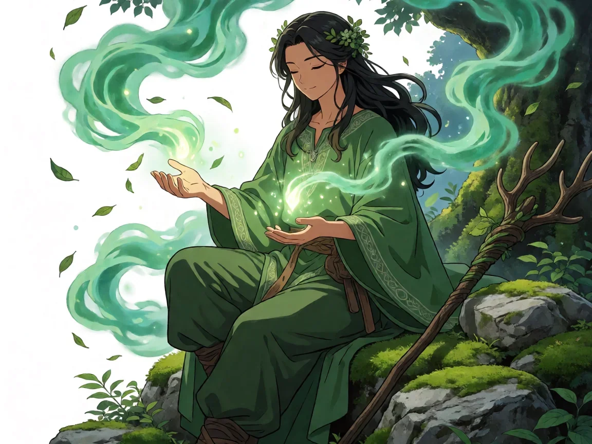 宁静法术的绿色治疗光雾，魔兽世界德鲁伊8套装属性