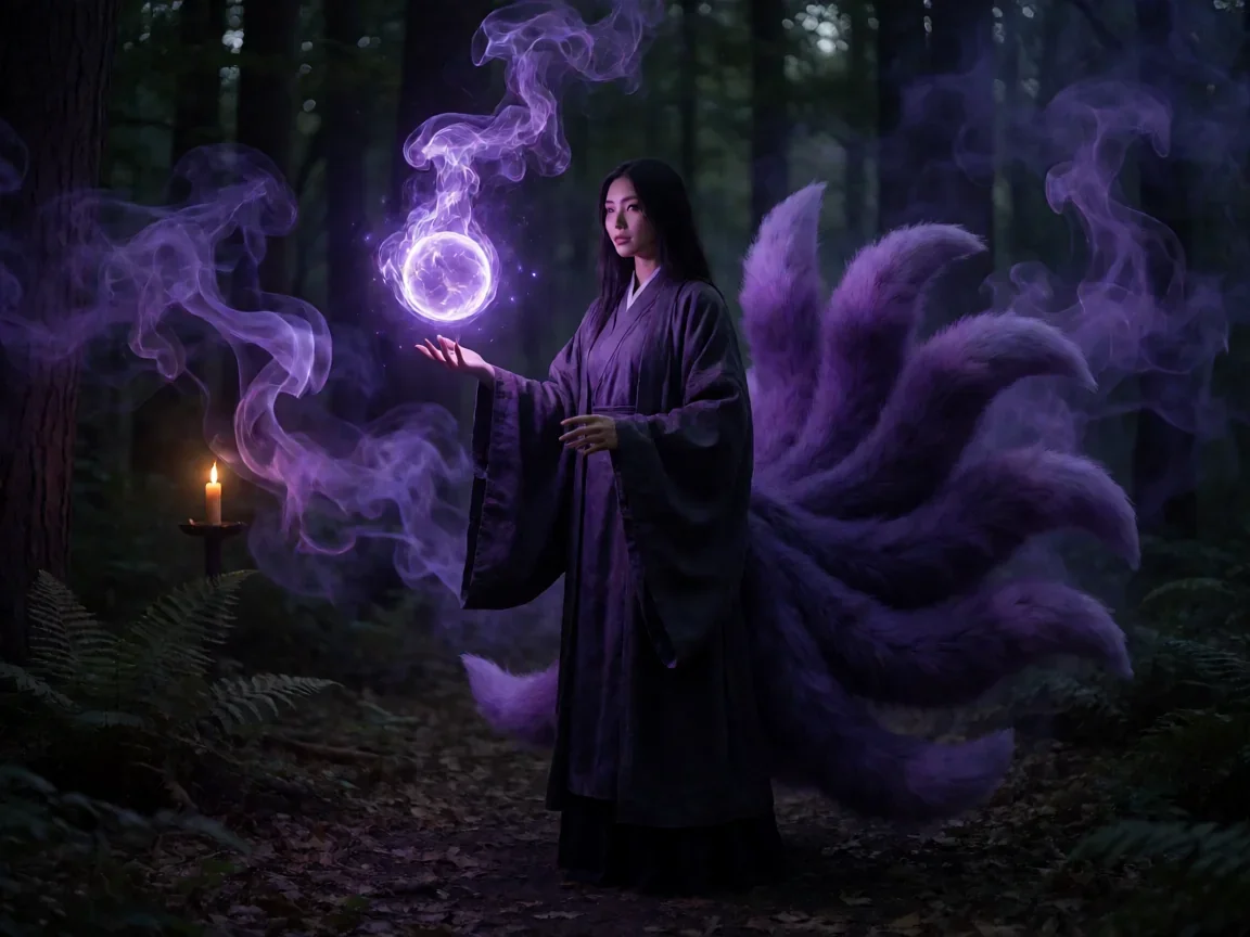 LOL魔女狐狸皮肤效果预览紫色法球烟雾