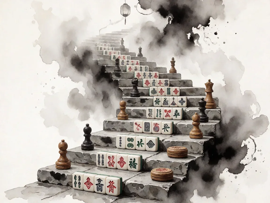 qq斗地主级别积分表，登阶麻将意象