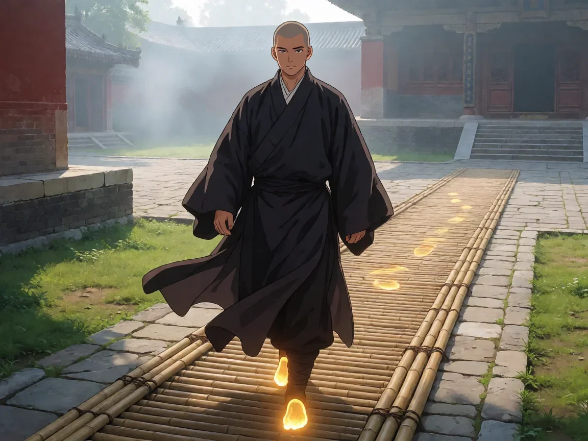 剑网3少林妙法昙华特效脚印介绍浅色石阶上