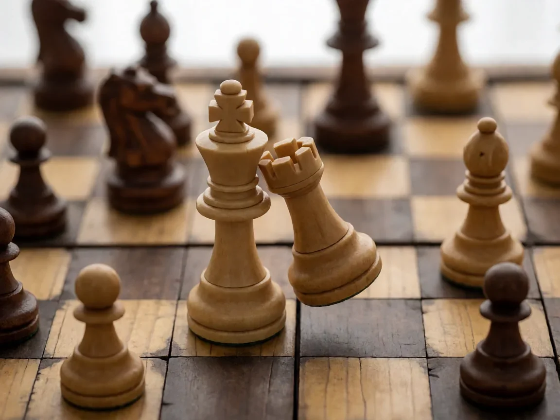 国际象棋的规则和走法,王车易位的执行过程示意