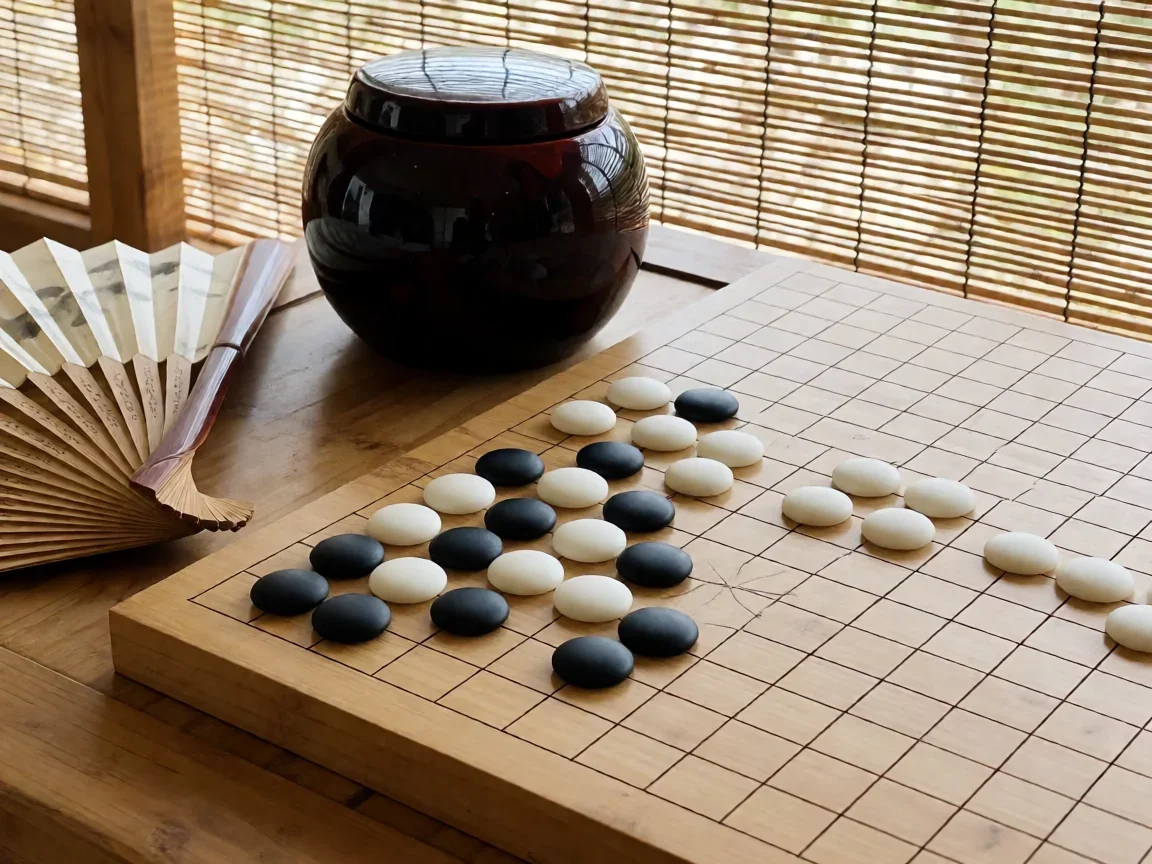 围棋小飞，守角拆边的阵势