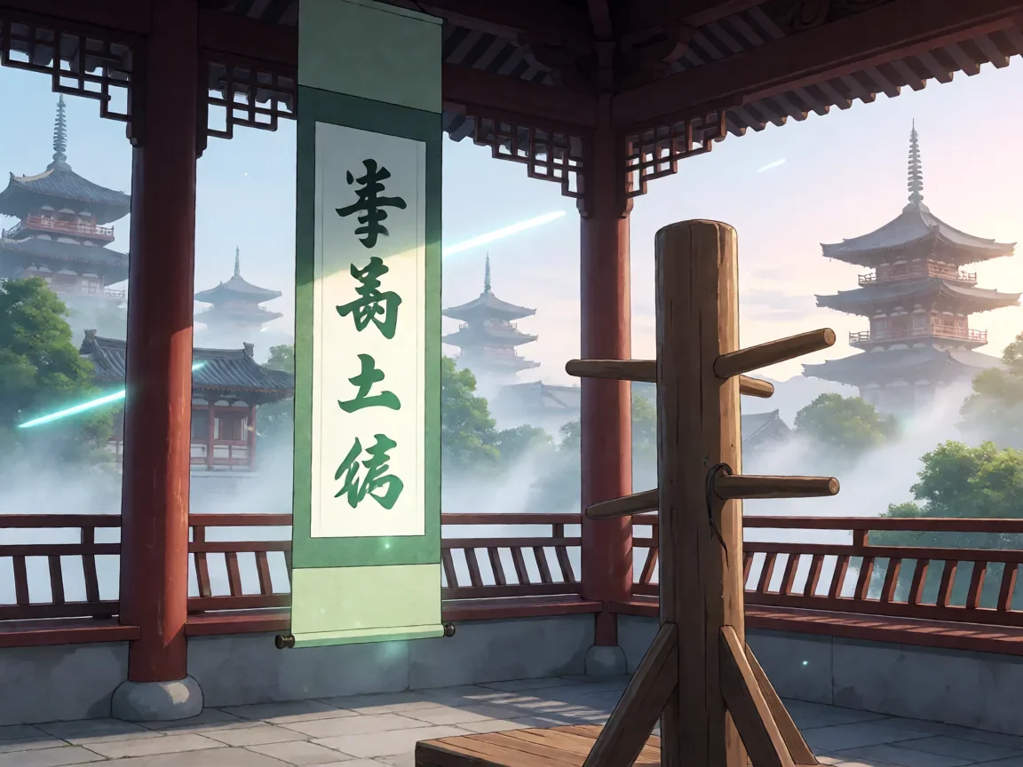 晨雾书院内青崖书卷与练功木桩的剪影,逆水寒等级直升方法