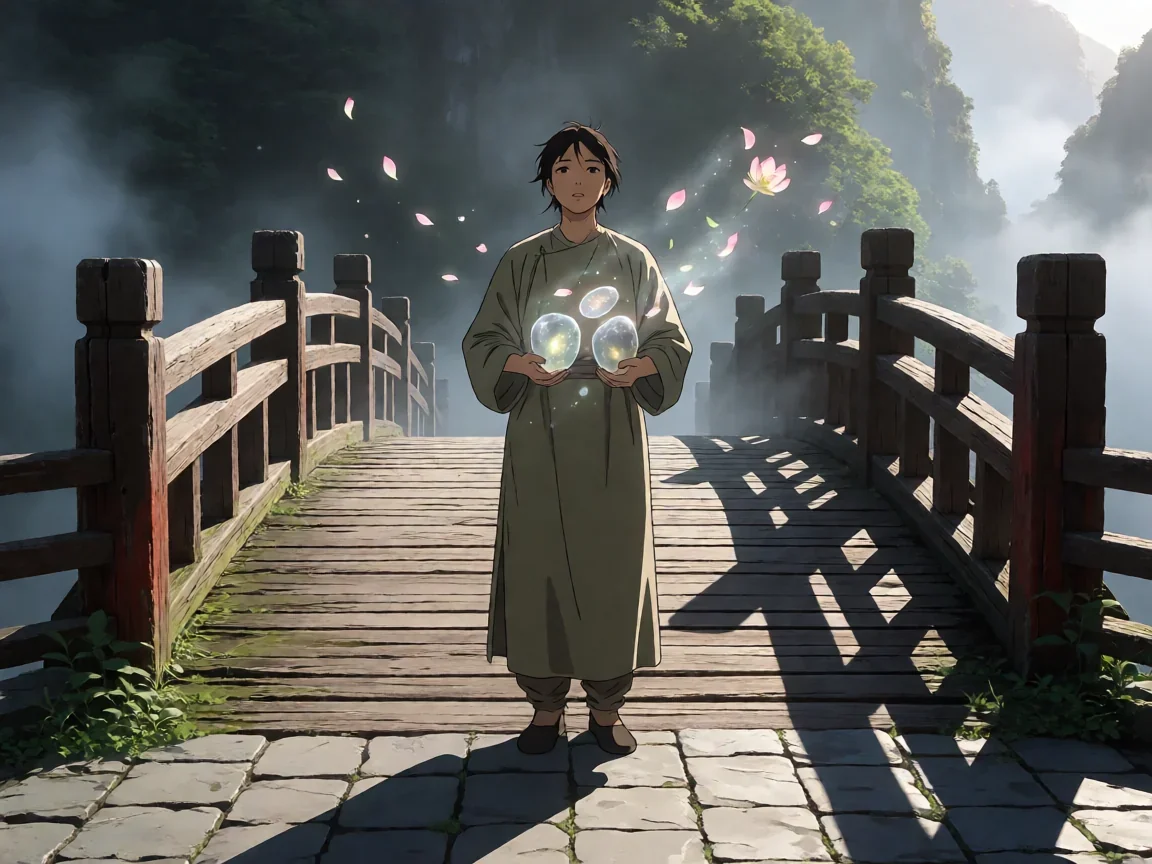 神武手游天策孩子培育计划·远山修道意境图