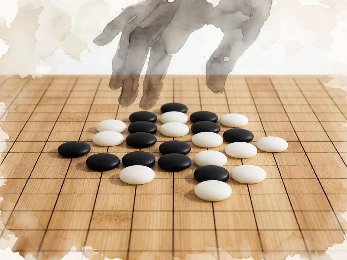 五子棋必胜招数对应的黑白棋子布局