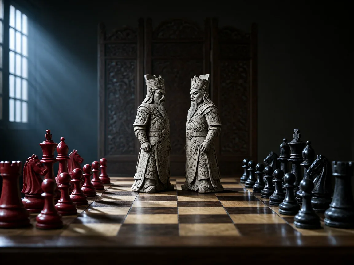 象棋入门教学,将帅隔河遥遥相对